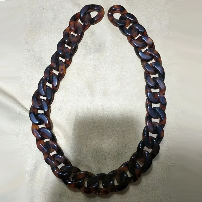 Plastic Lucite Acetate Resin Acrylic Bag Tortoise Shell Eyeglass Chain/Tortoiseshell Eyewear Eyeglass Chain Accessories