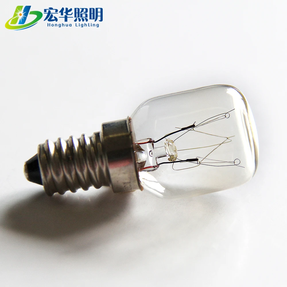 T22 15w Tubular shape single filament high temperature incandescent light bulbs oven bulb