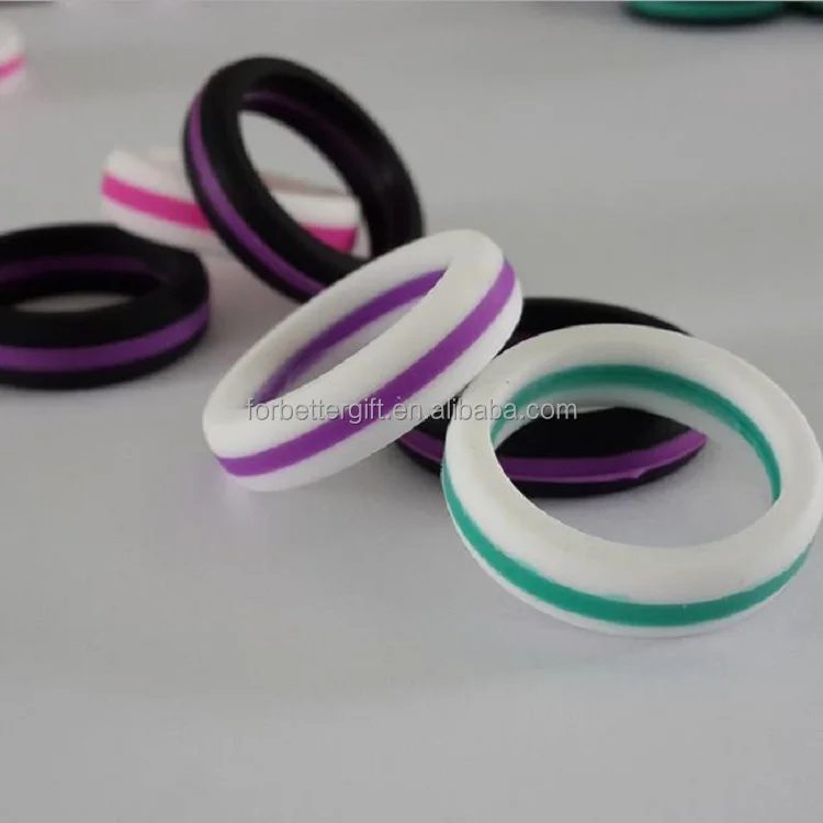 
thin blue silicone wedding rings, silicone thumb rings,vape rubber rings 