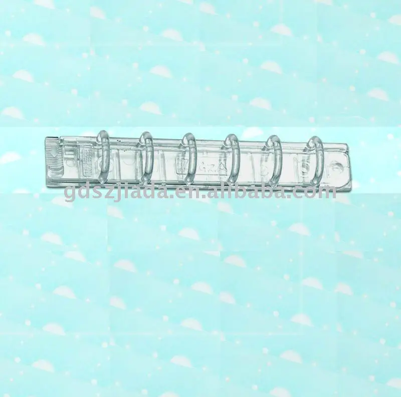 Hot Sale Plastic 6 Hole  Ring Binder Clips  Mechanism For File Notebook Organizer Planner