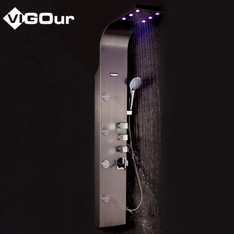 2020 modern design stainless steel honeycomb wallshower panel