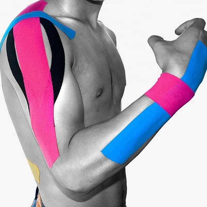 Colorful Kinesiology Tape 5cmx5m with Rock Solid Waterproof Flexible Athletic Tape