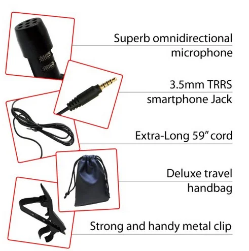 KIMAFUN HC-4016 лацкан петличный однонаправленный микрофон для телефона портативных ПК и беспроводная система