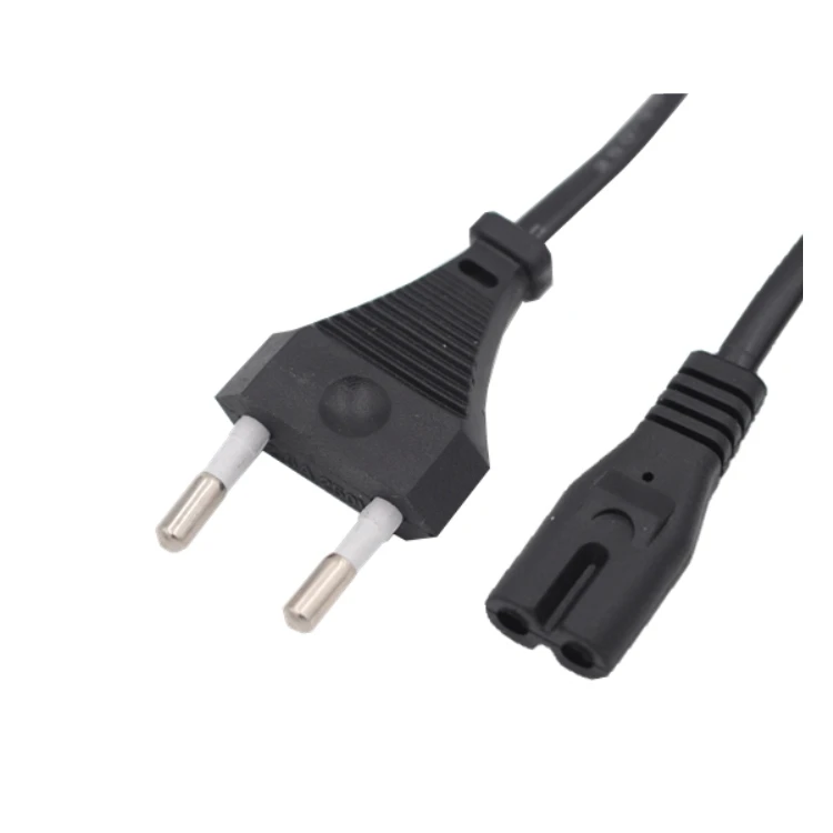
hot sells EU 2pin assembled plug power cord 2 pin ac power cord plug 