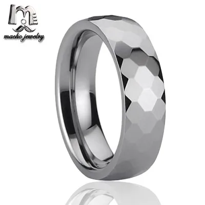 
rings for men facets tungsten ring exotic wedding bands 