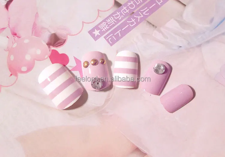 pre-desinged false art nail tips FD32 wholesale full cover fake nail tips manufacturer
