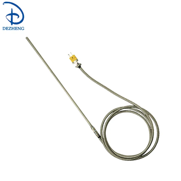 1-3mm diameter probe thermocouple sensor with plug