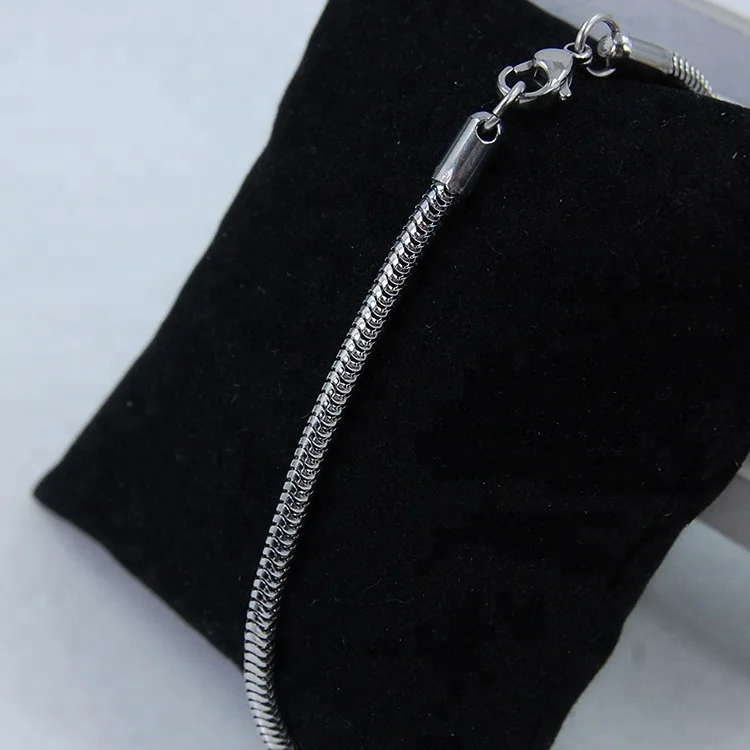 Wholesale cheap round lock snake chain bracelet