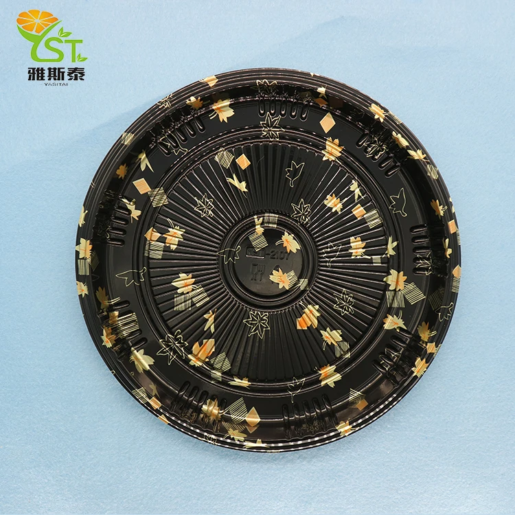 Best Selling Hot Chinese Products Disposable Round Plastic Sushi Tray