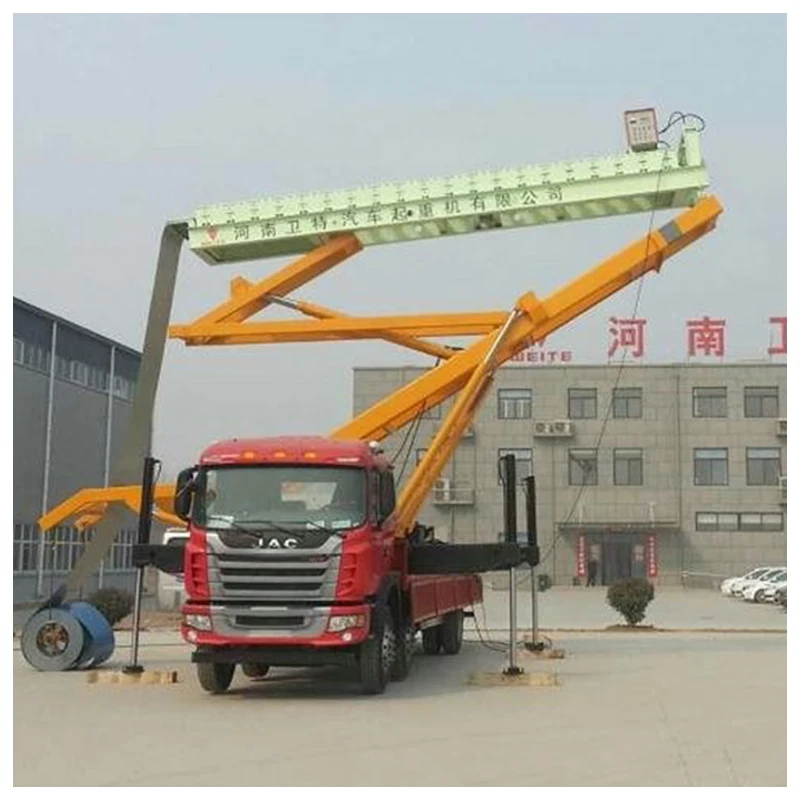Weihua Brand Hydraulic Lifting Platform Crane Truck With Tile Rolling Machine For Workshop Construction