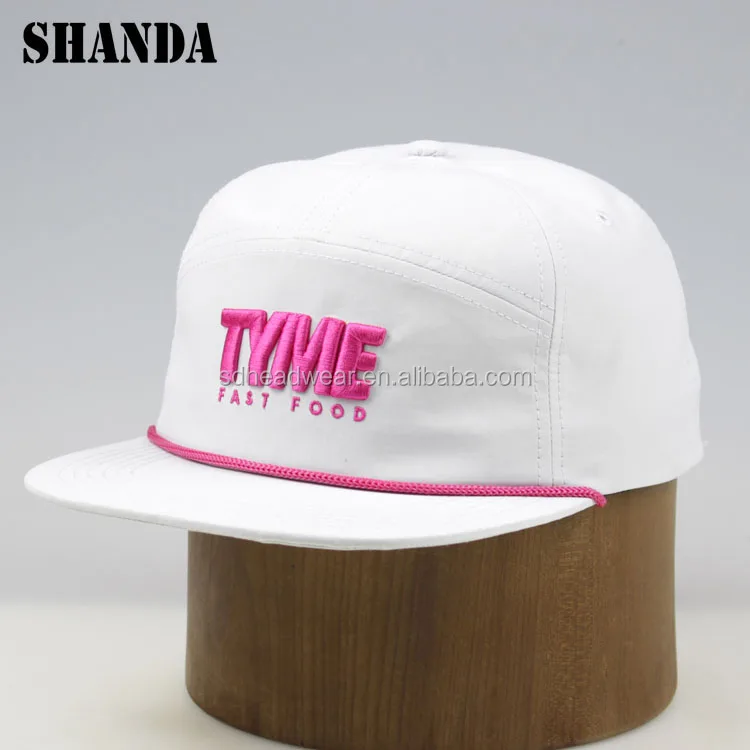 
Wholesale custom 7 panel camp hat ,custom embroidery ropes hats ,classic rope hats 