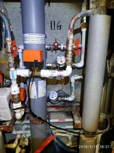 AC 230V 2 Way brass motorized flow control valve electric actuator ball valve DN25 for HVAC