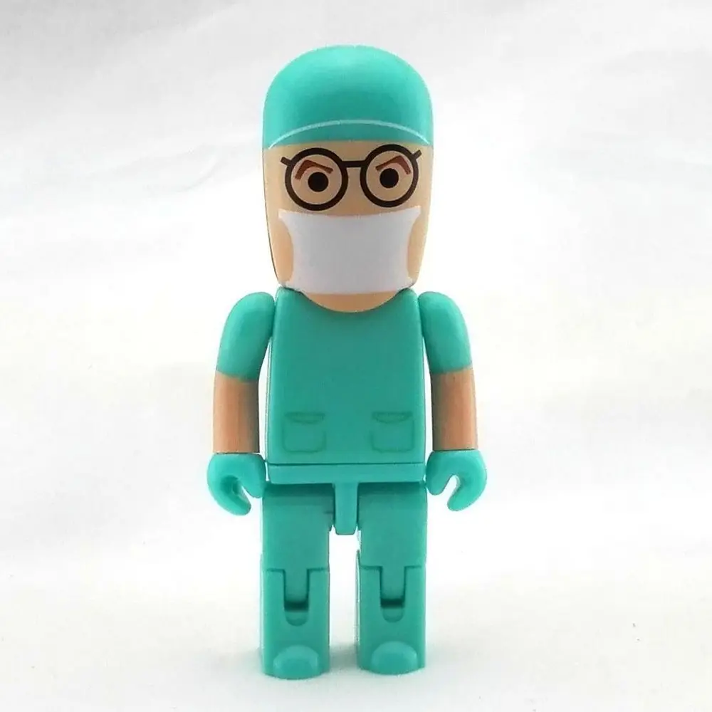 8GB 16GB 32GB Cartoon Doctors Male nurse Dentist shape card usb flash pen drive