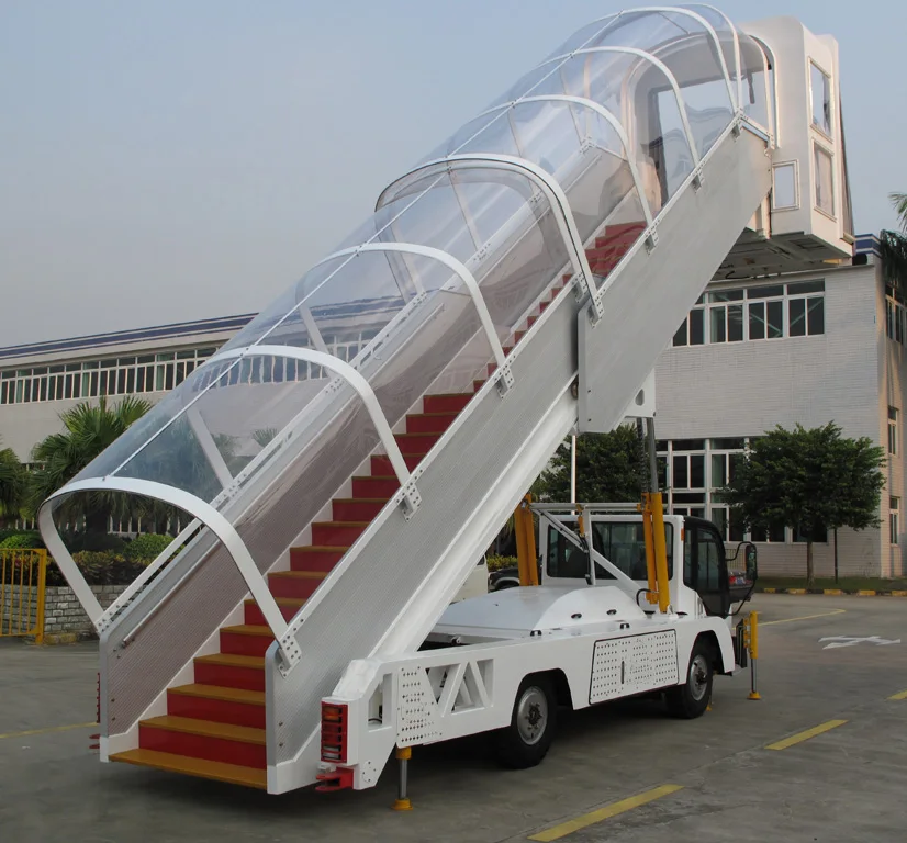 Airport Self-propelled Plane Airflight Passenger Boarding Stair with Rain Roof