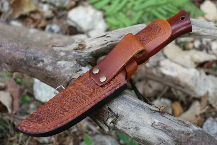 Высококачественный Нож из дамасской стали с фиксированным лезвием, охотничий нож с рукояткой camwood