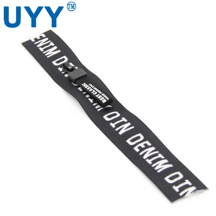 
Printed letters 7.5' 3# waterproof nylon zipper 