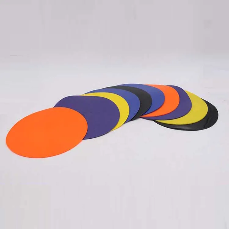 10Pcs Flat Disc Markers, Round Silicone Speed Agility Training Spot Cones Field Marker for Soccer, Basketball, Baseball