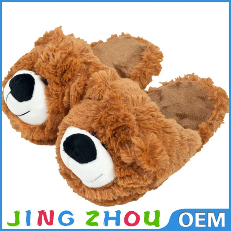 New Design Custom Fashion Stuffed Funny Indoor Animal Plush Slipper
