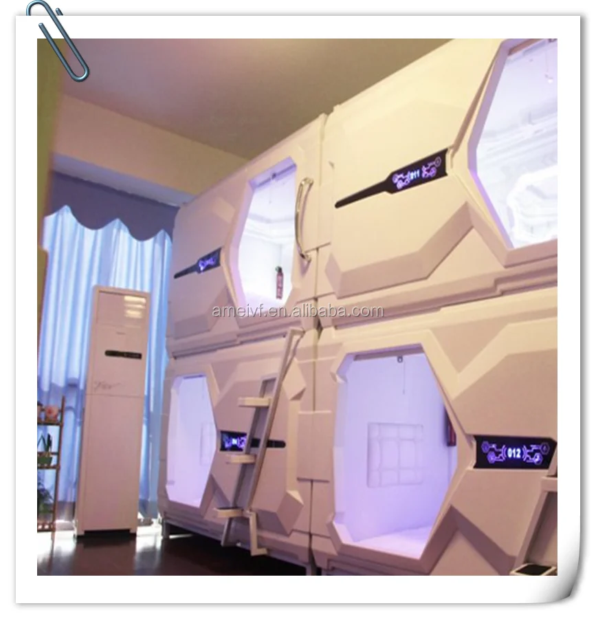 
Latest Beautiful Design Patented Transverse Capsule Hotel Bed ,Capsule Hotel manufacturer On Sale 