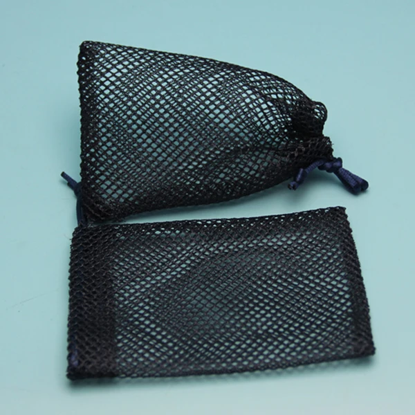 Recyclable Biodegrada Factory Price Small Nylon Mesh Drawstring Pouch Soap Mesh Bag