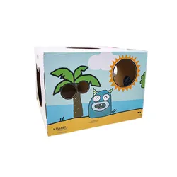 Wholesale cat scratcher cardboard cat house corrugated cat box