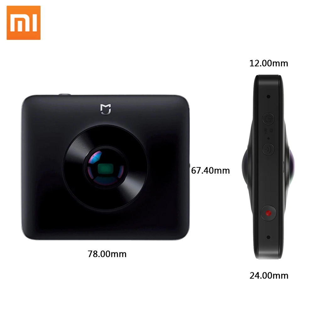 2018 Original Xiaomi Mijia 360 Panoramic 23.88MP Sensor 3.5K Recording Video 6-Axis Anti-shake Mi Sphere Action