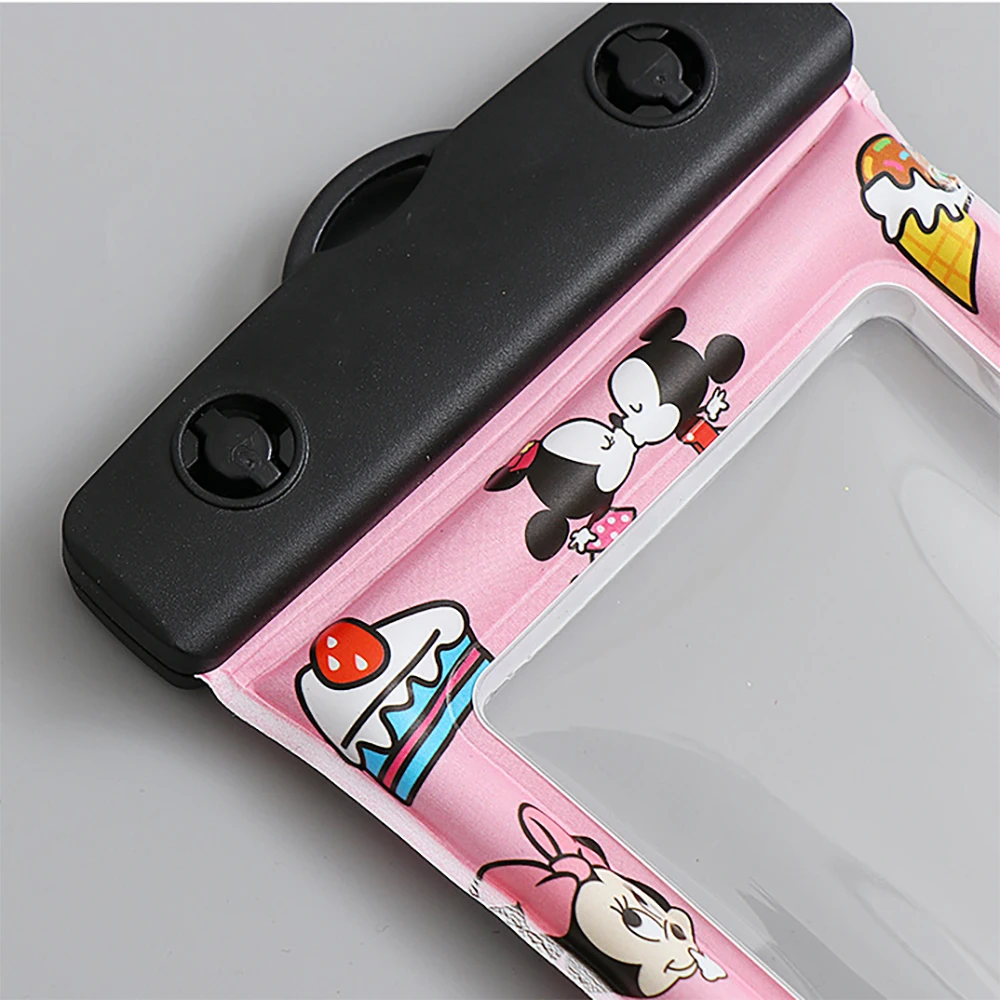 Clear Water Proof Phone Cover Bag Pouch Diving Sports Cartoon Style Floating Waterproof Phone Case for Summer Vocation