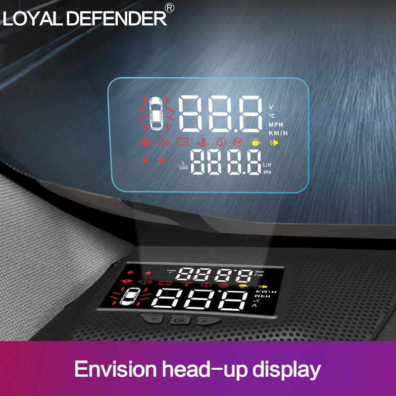 Best GPS Head Up Display Obd Hud Screen For Car Windshield Projector Head Up Display For Buick Envision Left-hand Drive