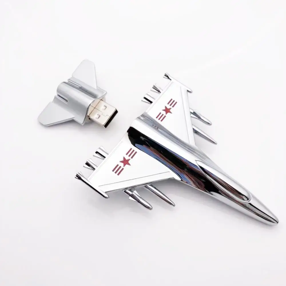 
Novelty product airplane shaped metal flash drive 8GB metal pendrive 