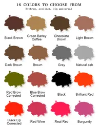 Newest Kiay Eyebrow Lip Colors Powder Professional Permanent Makeup Tattoo Powder Supply