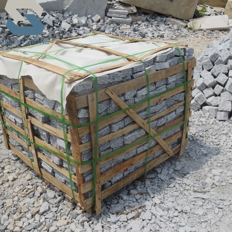 Wholesale portugal market price natural grey granite paving stones