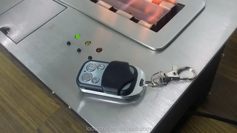 China Modern Style 900*250*235mm Steel Fireplace Insert Ethanol/Alcohol Fuel with Remote Control for Indoor & Villa Use