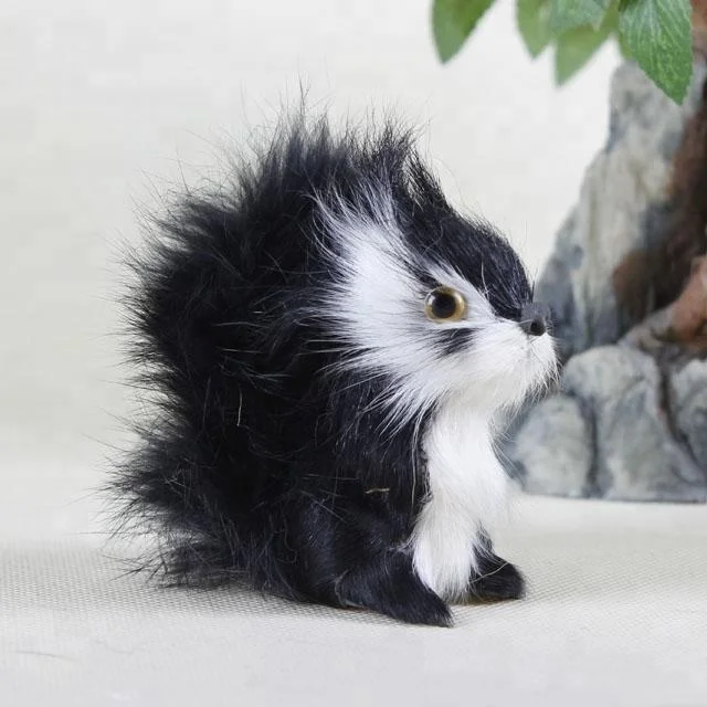 Unstuffed анимированные черный белка игрушки на продажу