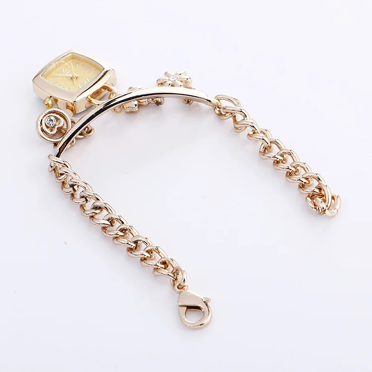 
Hot Fashion Alloy Diamond Pendant Bracelet Watch High-end Ladies Quartz Watch Fashion Women Watch 
