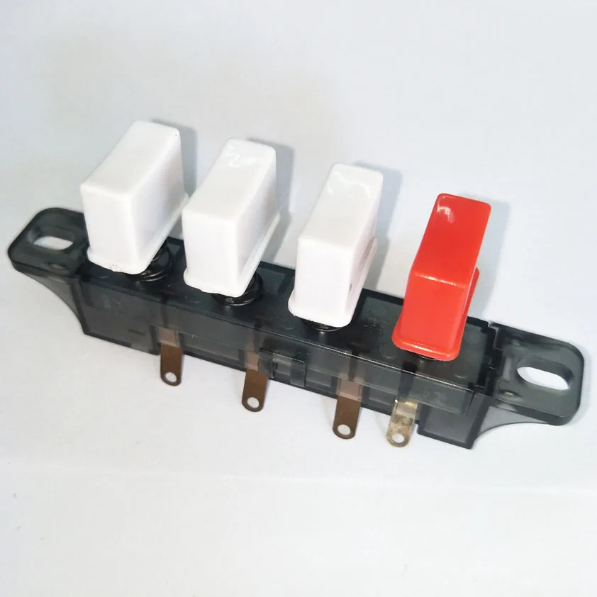 Electric table fan switch 4 keys soldering wiring push button keyboard switches