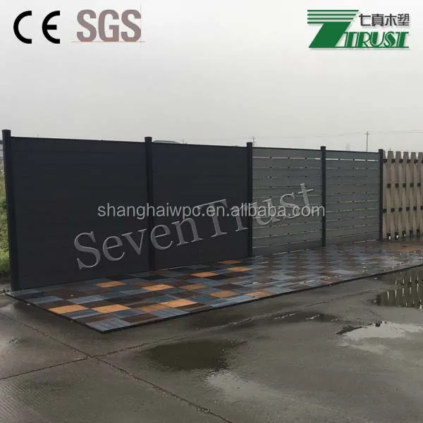 Factory Direct Wood Plastic Composite Fence Panel Waterproof Board Outdoor Wpc Fence Board