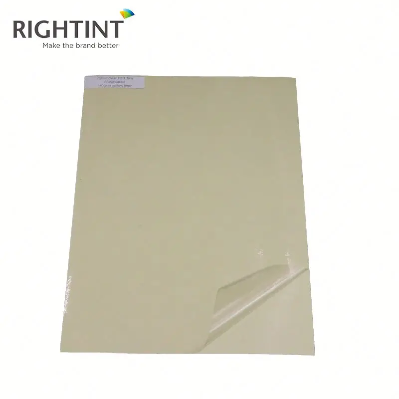 Adhesive Pet Film Self Adhesive Backed Mylar Sheets Metallized Film Decorative Film Transparent Sheet or Roll Casting Rigid