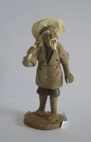 
Hand Made High Fired Bonsai Clay Mudman For Decoration Bonsai 