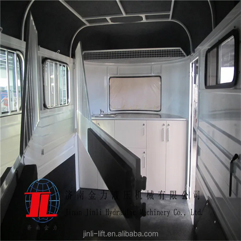 2 horse float load trailer deluxe with kitchen,caravan door