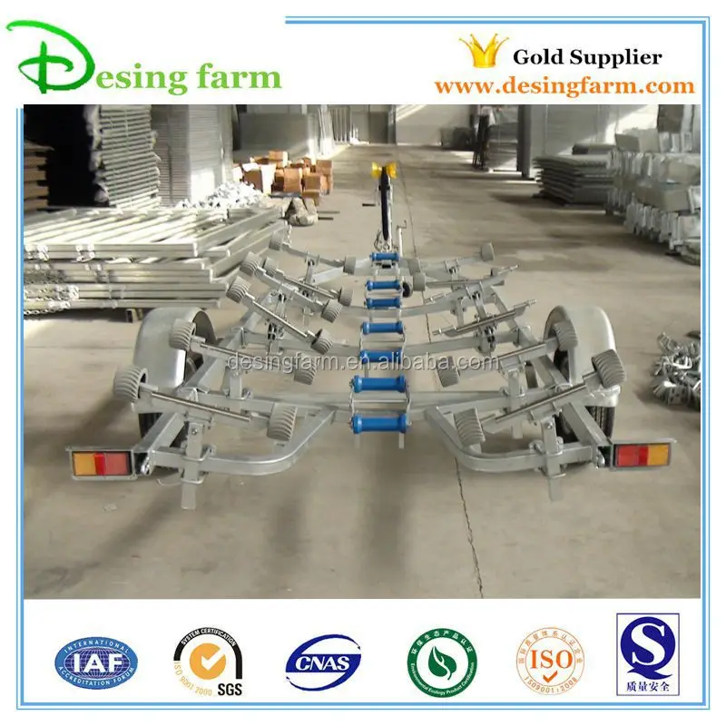 4800 hot dip galvanized boat trailer with rollers
