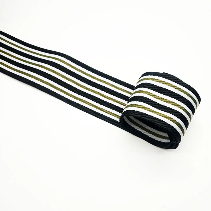 Custom Color High Quality  Strip Polyester Shoe Webbing