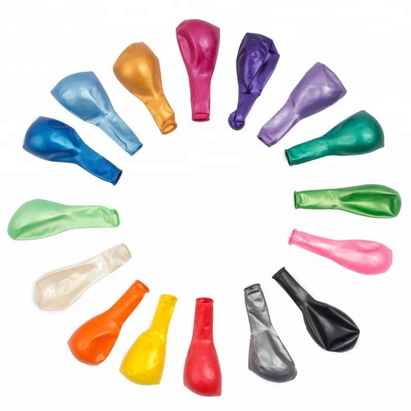 
Balloons Wholesale 100% Latex Balloon Metallic Color Printable Helium Ballons 