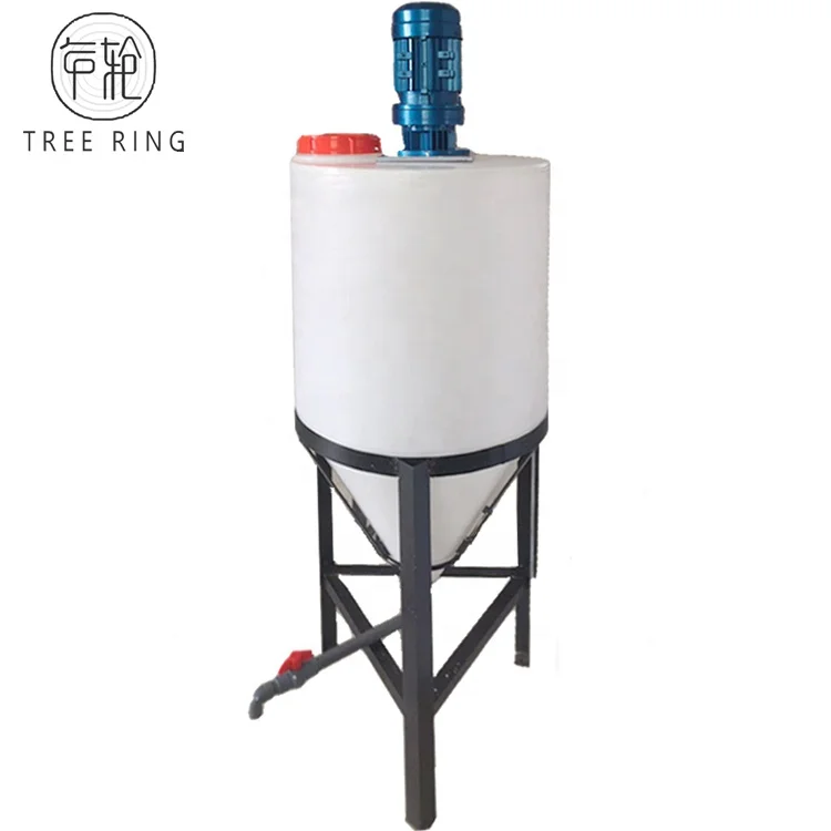 20 Gallon Polyethylene Natural Translucent Conical Water Tank With Outlet For Liquids Storage and Transportation