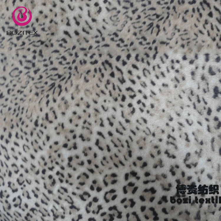 Высококачественная замшевая ткань с принтом Пантеры