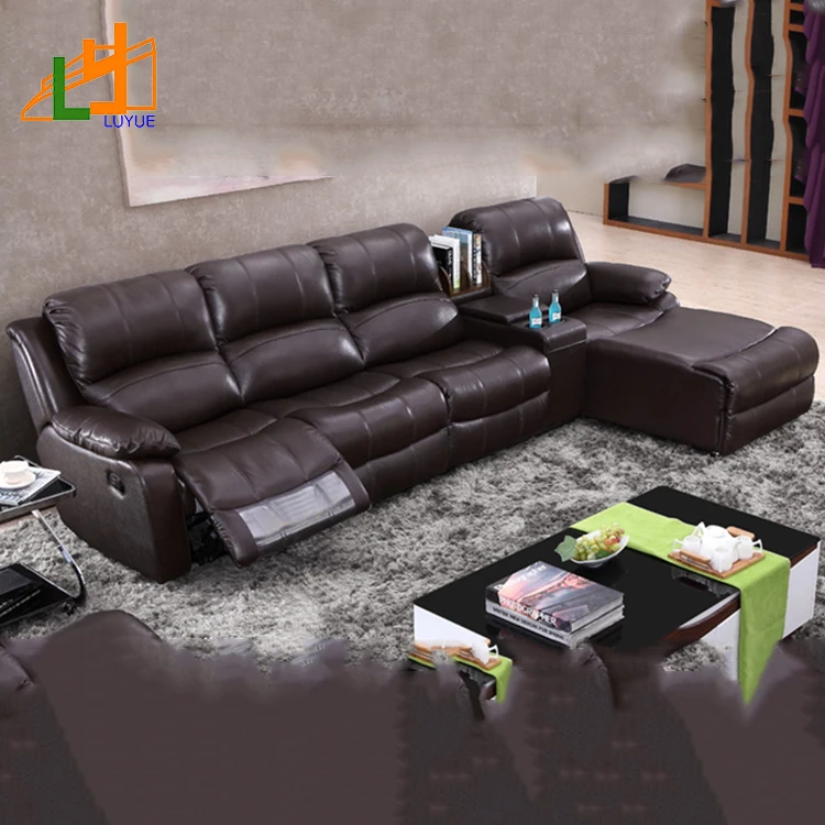 2017 alibaba диван современный стиль натуральная кожа Г-образный угловой диван лежащего