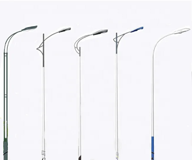 
Galvanized Round Type 9M Outdoor Light Poles Manufacturer 