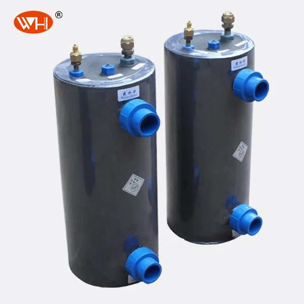 Economical Energy Saving PVC Shell and titanium tube evaporator for Aquarium seafood machine