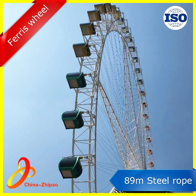 89m spoke type ferris wheel For Amusement Parks