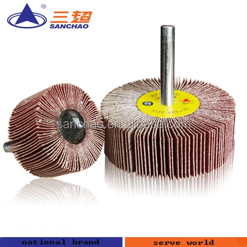 Mop Wheel Abrasive Flap Wheel With Shaft for polishing stainless steels