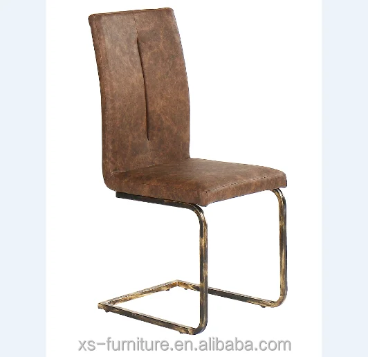 Dining Room Home Furniture Fabric Dining Chairs with Metal Arch Legs for Hotel